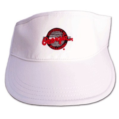 uga visor white