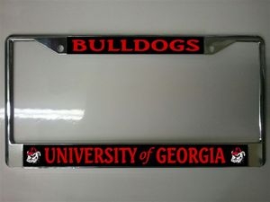 Georgia Bulldogs Black and Red License Plate Frame