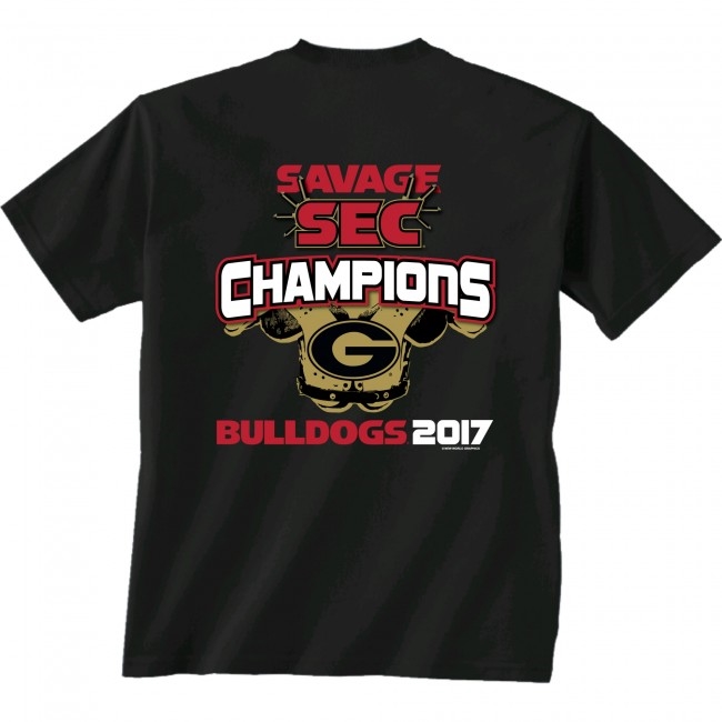 Bulldogs Savage SEC Champions TShirt UGA SEC Champions T